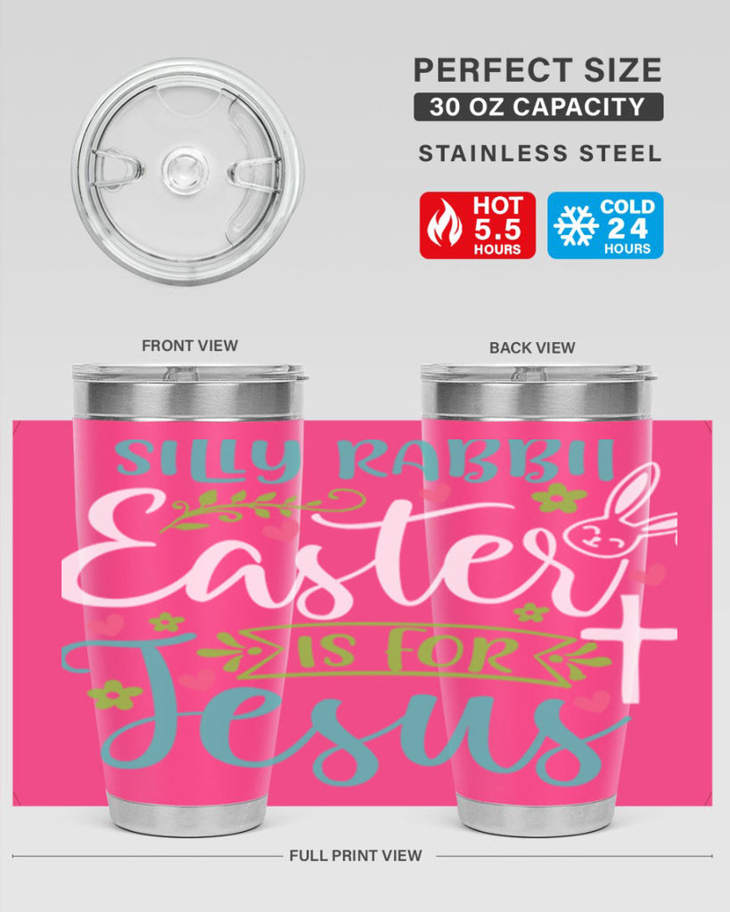 silly rabbit easter is for jesuss 7#- easter- Tumbler