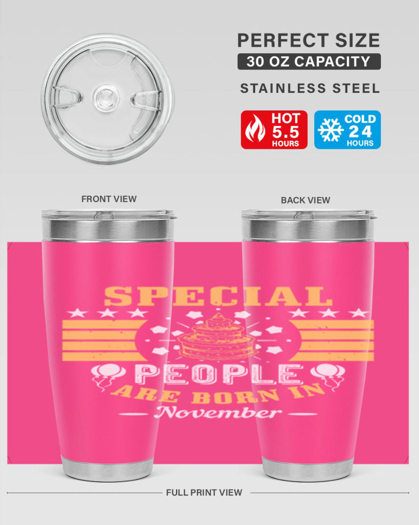special people are born in november Style 38#- birthday- tumbler