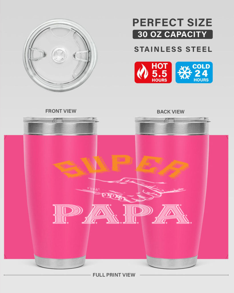 super papa 8#- grandpa - papa- Tumbler