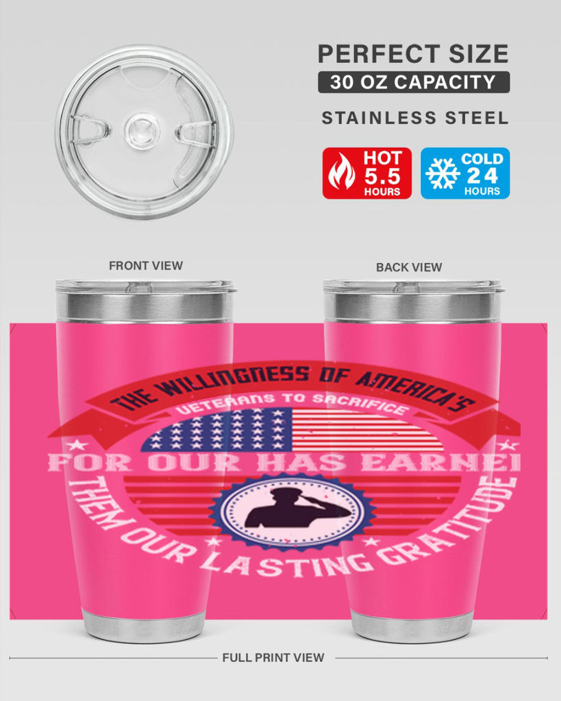 the willingness of americas 88#- Veterns Day- Tumbler