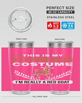 this is my human costume im really a red goat Style 1#- goat- Tumbler