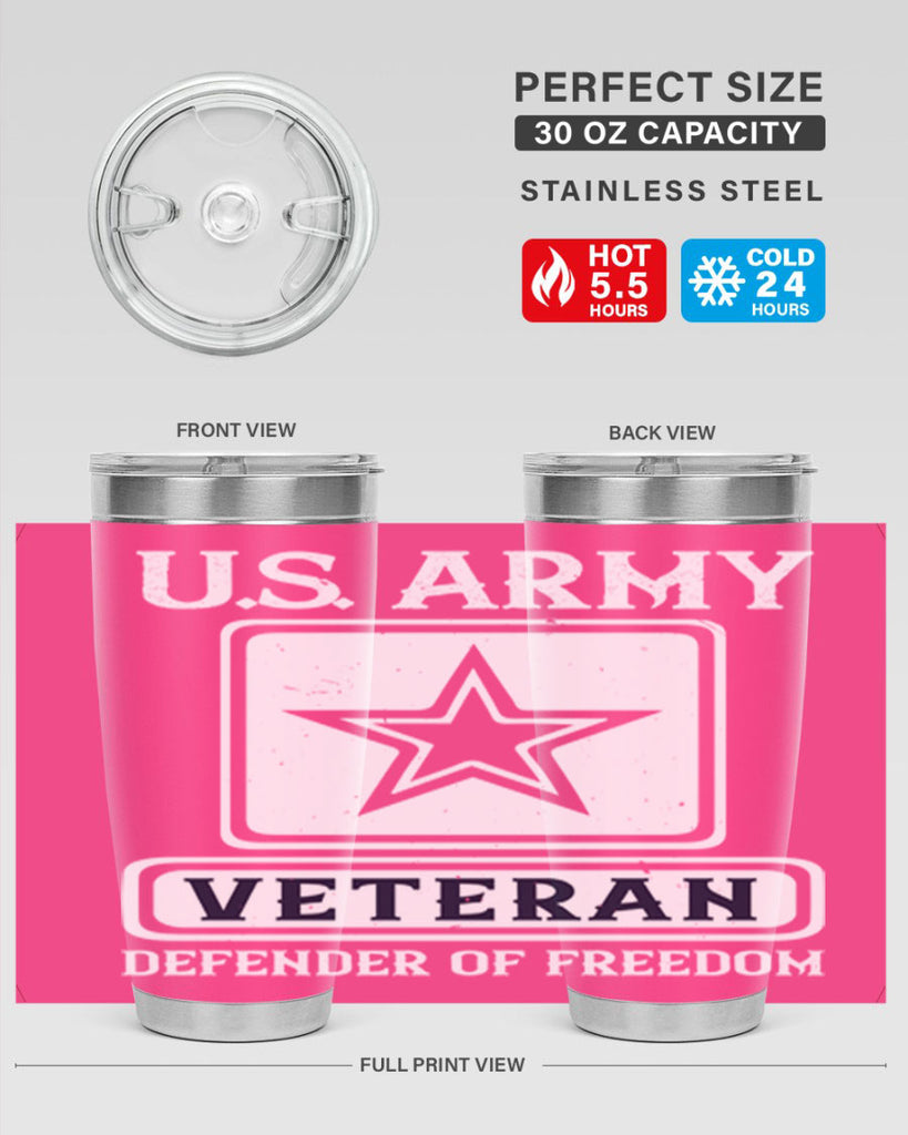 us army veteran defender of freedom 14#- Veterns Day- Tumbler