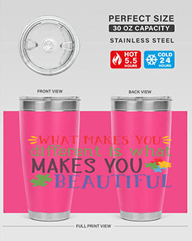 what makes you different is what makes you beautiful Style 3#- autism- Tumbler