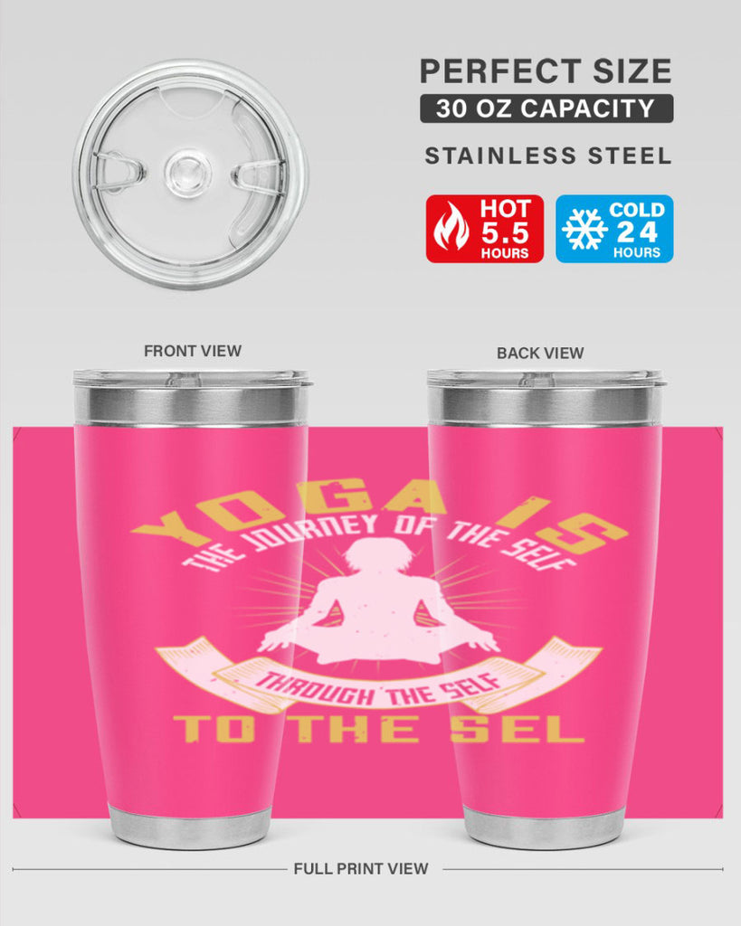yoga is the journey of the self through the self to the sel 20#- yoga- Tumbler
