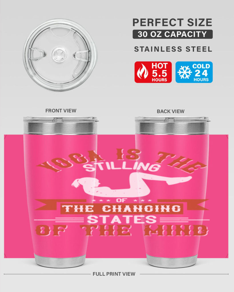 yoga is the stilling of the changing states of the mind 12#- yoga- Tumbler