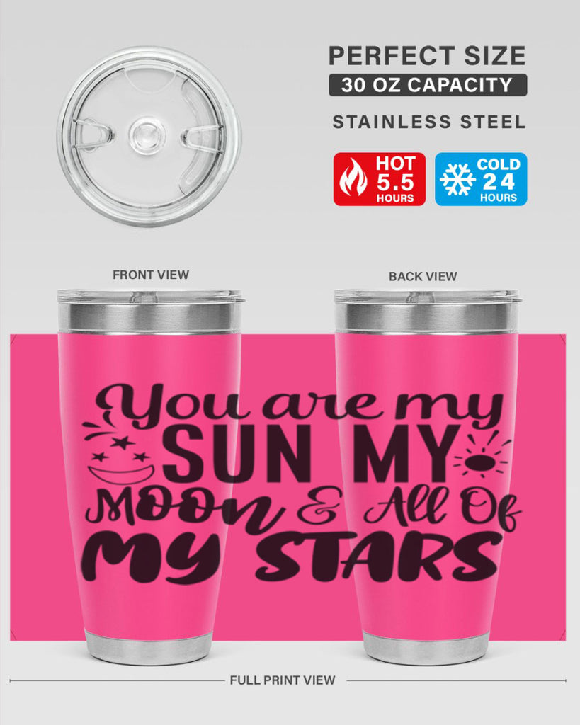 you are my sun my moon all of my stars 4#- family- Tumbler