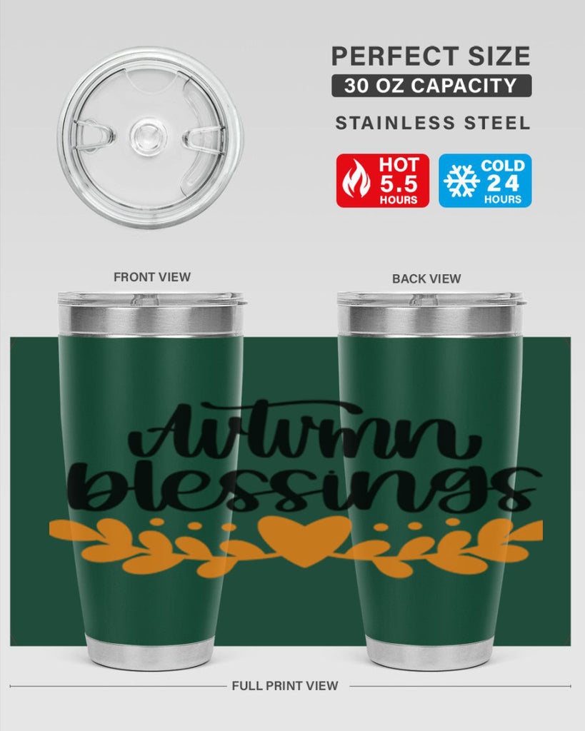 Autumn Blessings 472#- fall- Tumbler