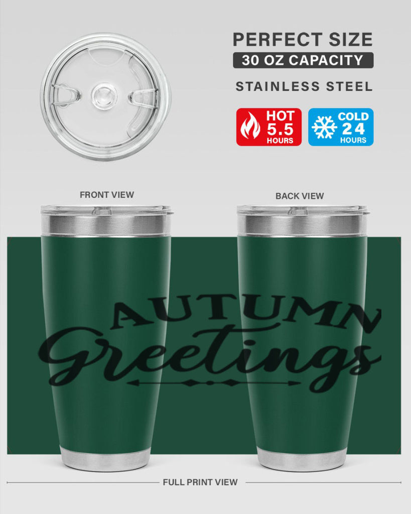 Autumn Greetings 16#- fall- Tumbler