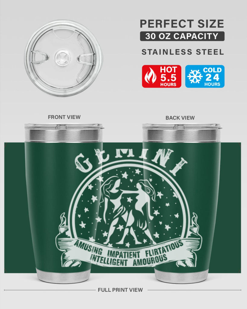 Gemini 10#- zodiac- Tumbler