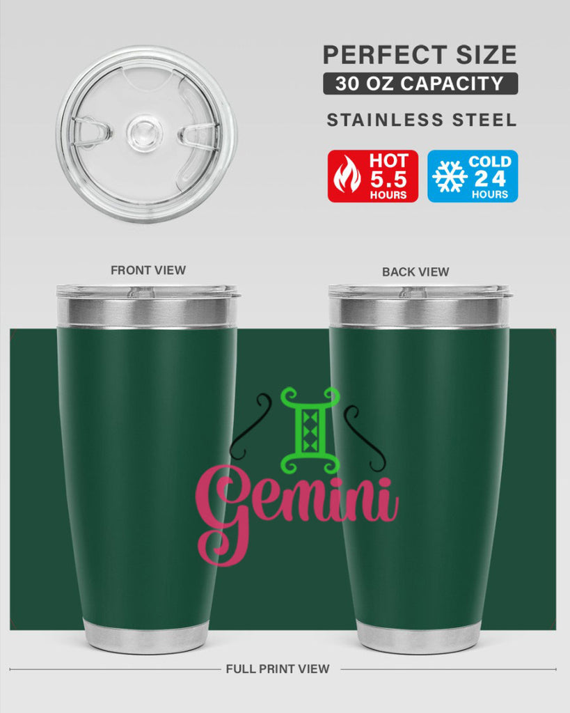 Gemini 224#- zodiac- Tumbler