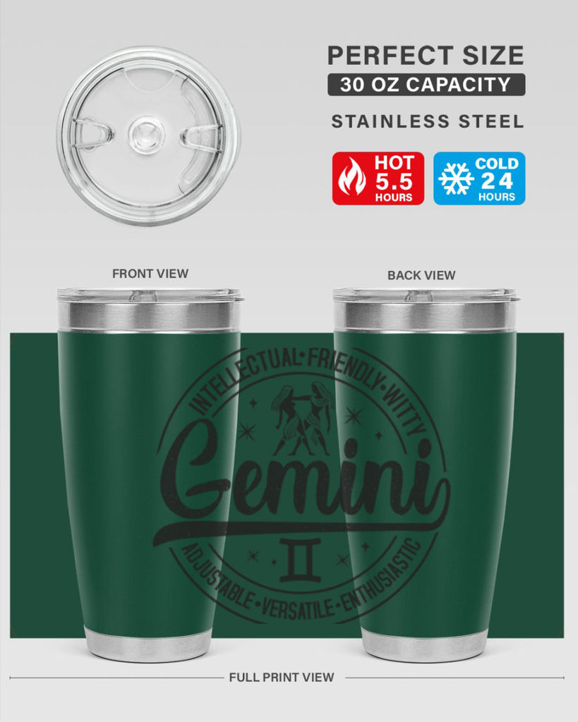 Gemini 225#- zodiac- Tumbler