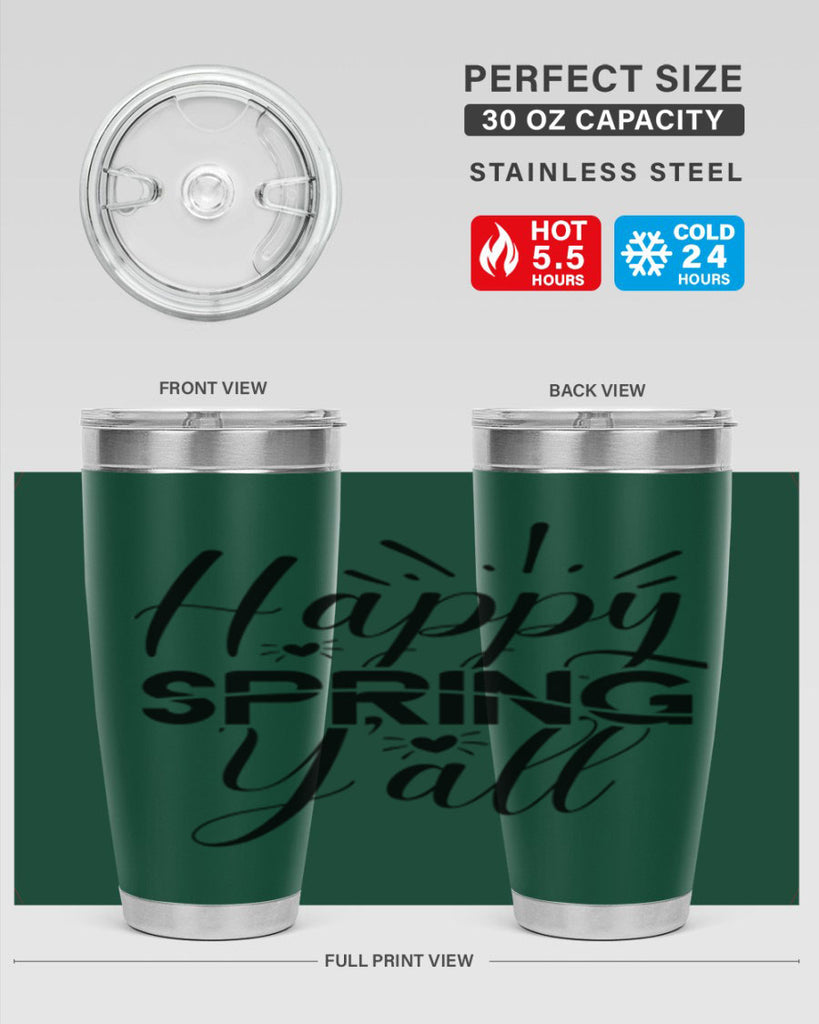 Happy Spring Y'all 165#- spring- Tumbler