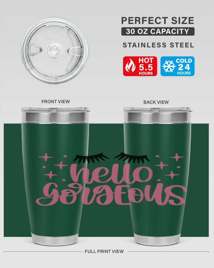 Hello Gorgeous Style 89#- make up- Tumbler