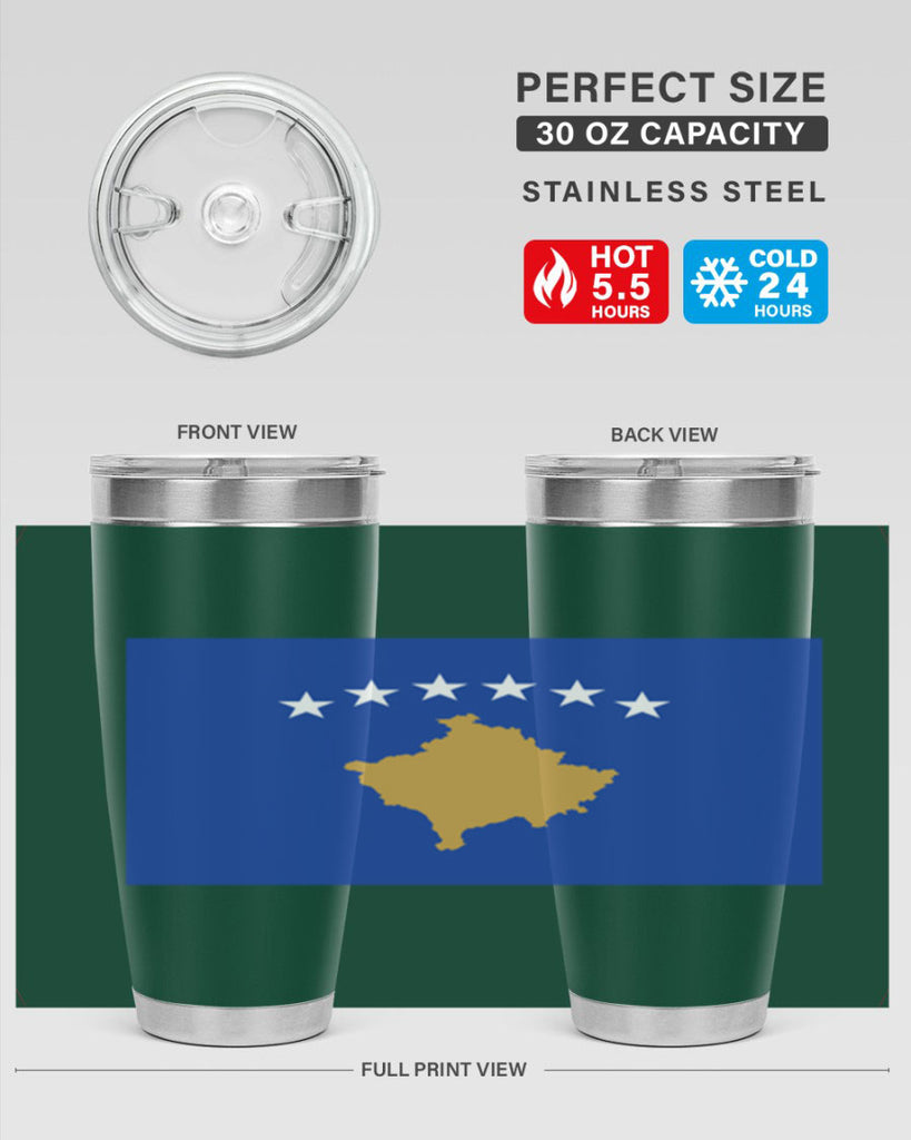 Kosovo 108#- world flags- Tumbler