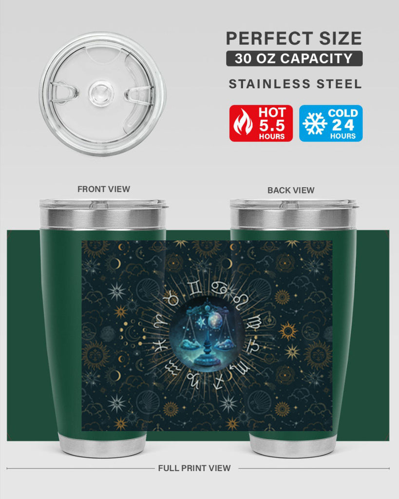 Libra Straight 317#- zodiac- Tumbler