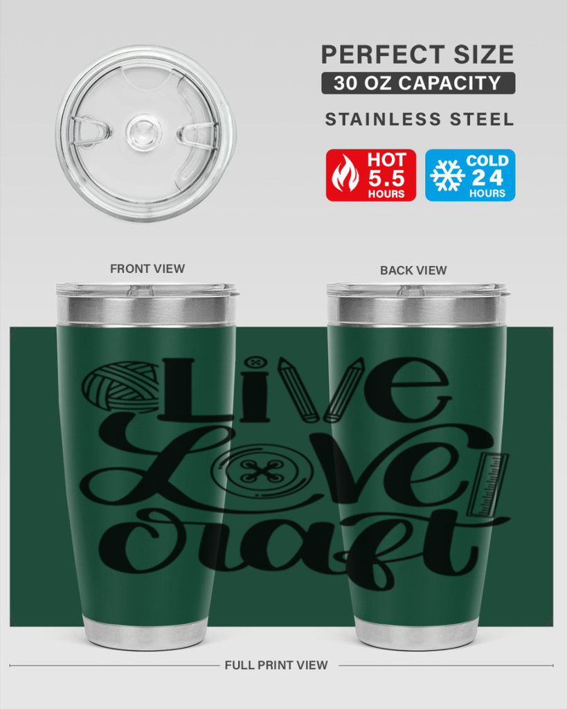 Live Love Craft 14#- crafting- Tumbler