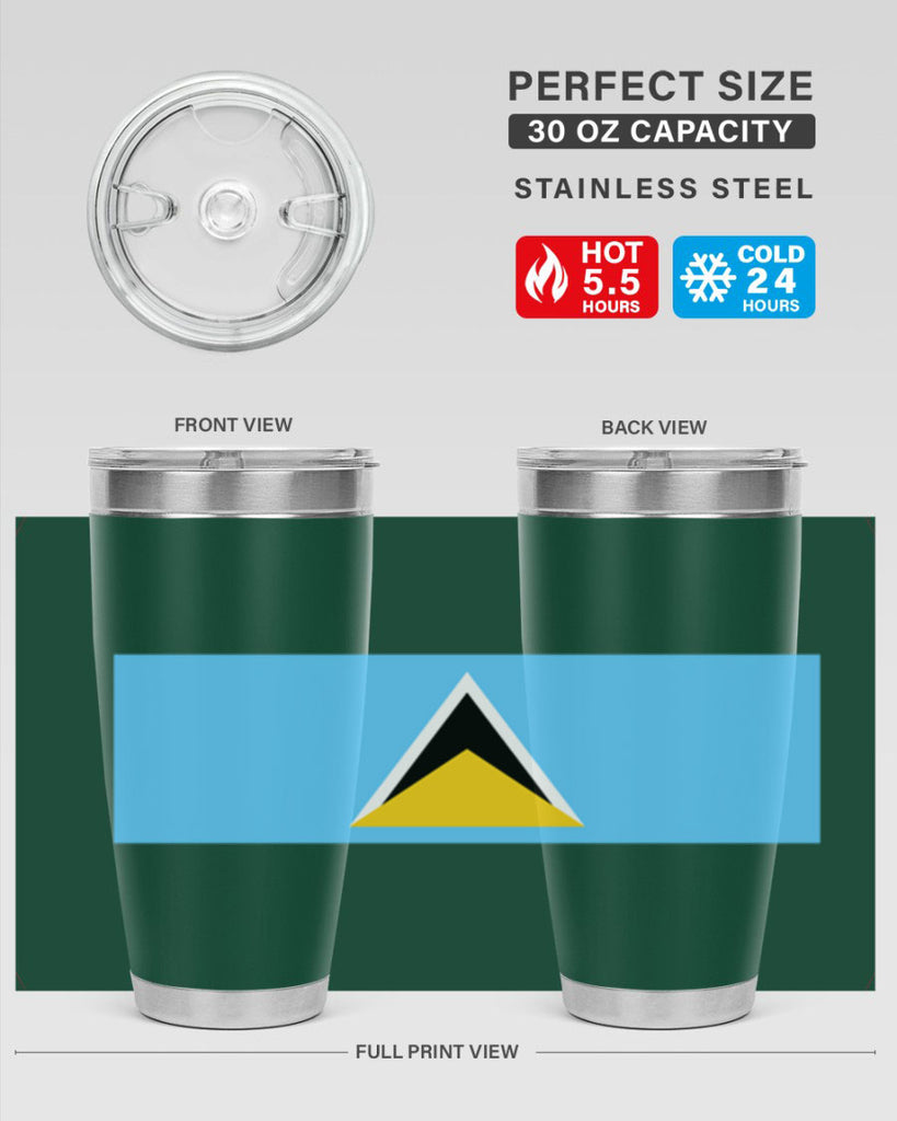 Saint Lucia 51#- world flags- Tumbler
