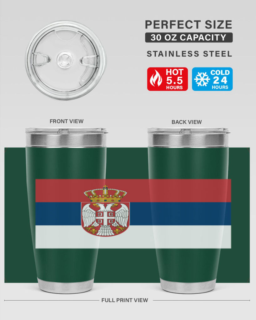 Serbia 44#- world flags- Tumbler
