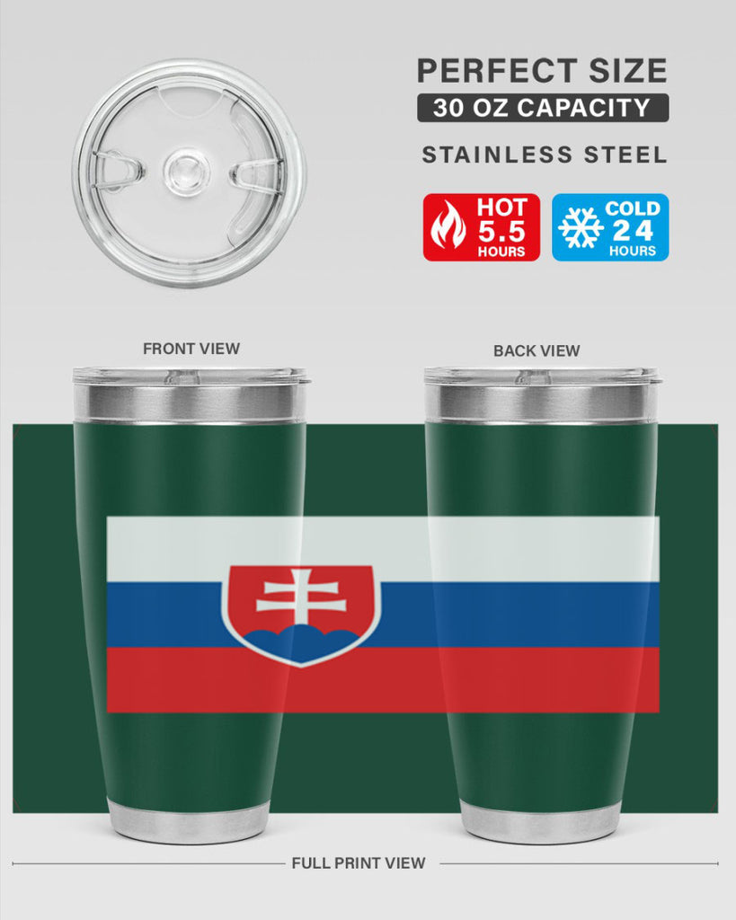 Slovakia 40#- world flags- Tumbler