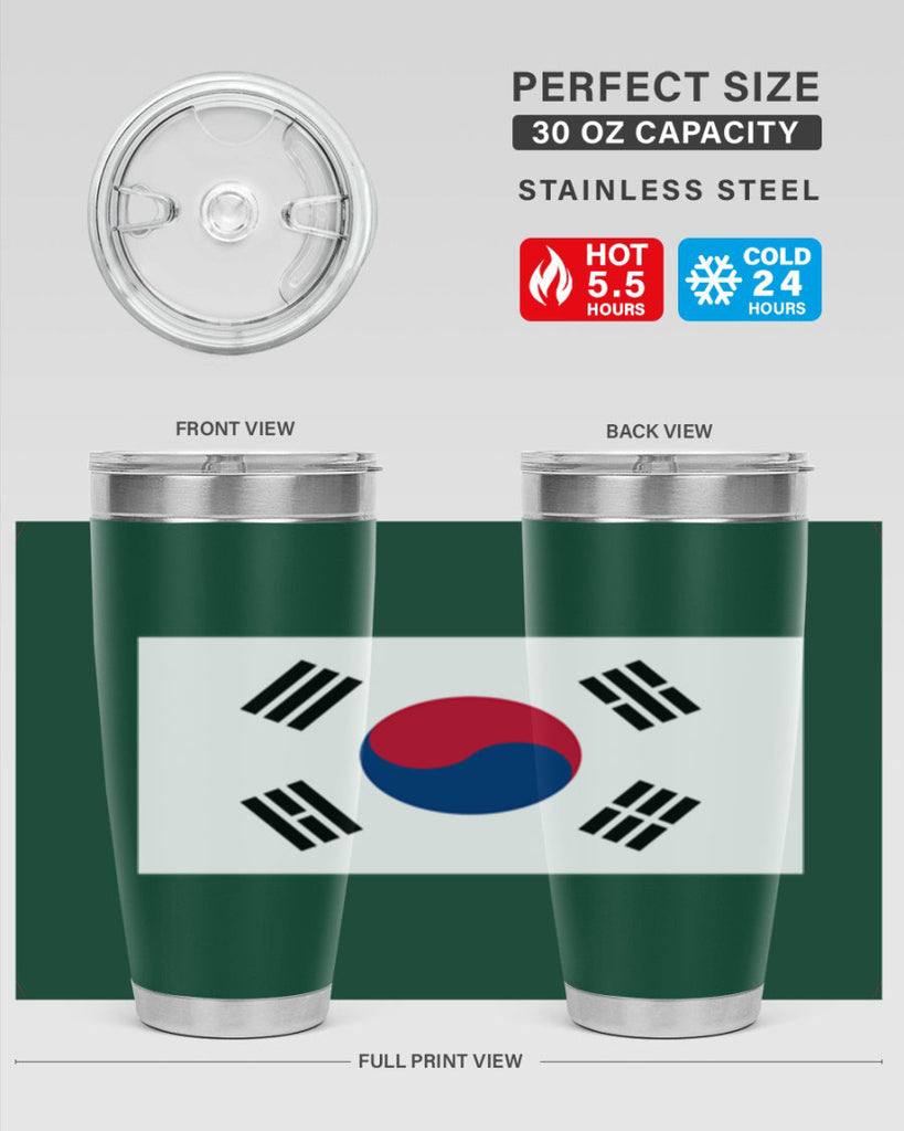 South Korea 35#- world flags- Tumbler