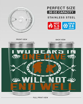 Two bears in one cave will not end well 34#- Bears- Tumbler