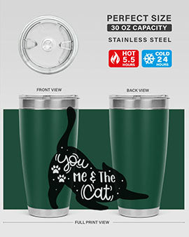 You Me The Cat Style 111#- cat- Tumbler
