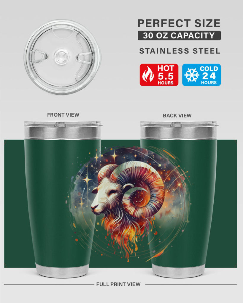 aries 125#- zodiac- Tumbler