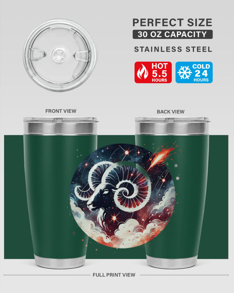 aries 140#- zodiac- Tumbler