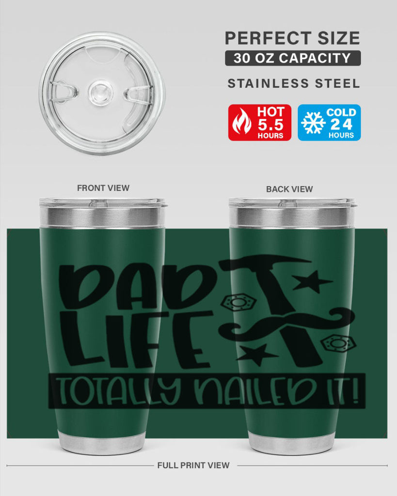 dad life totally nailed it 64#- fathers day- Tumbler