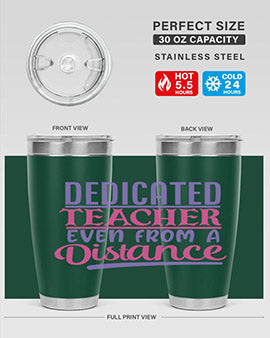 dedicated teacher even from a distance Style 53#- corona virus- Tumbler