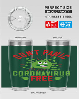 dont panic coronavirus free Style 43#- corona virus- Tumbler