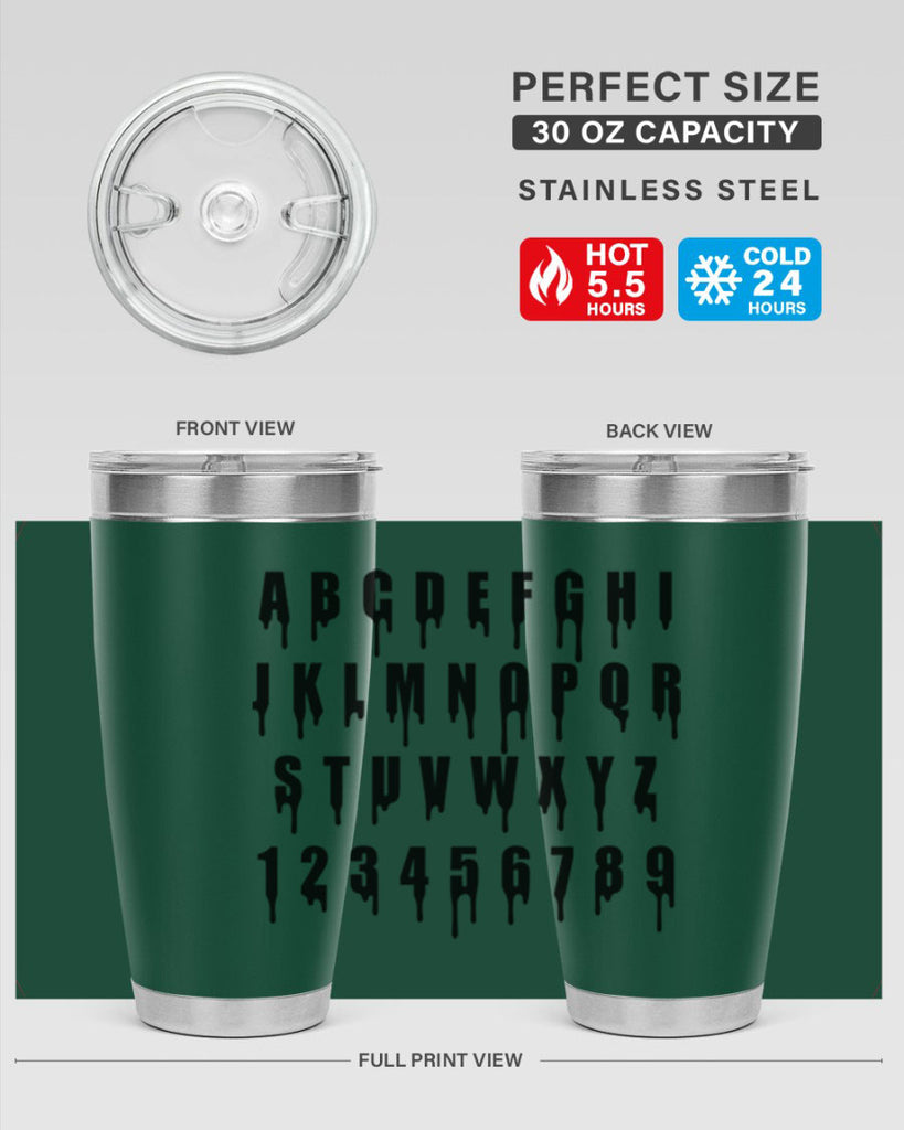 drip font 164#- black words phrases- Cotton Tank