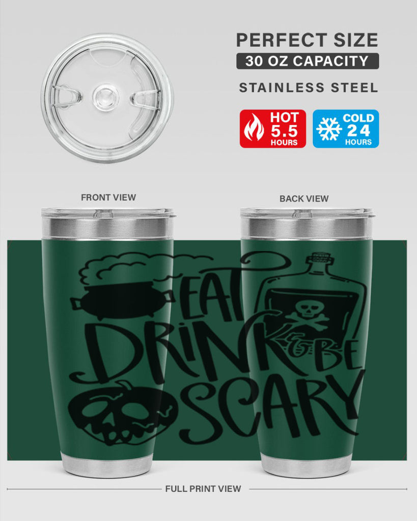 eat drink be scary 78#- halloween- Tumbler
