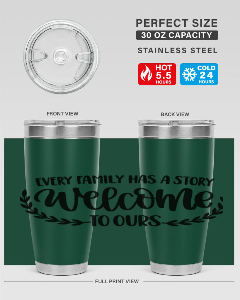 every family has a story welcome to ours 21#- home- Tumbler