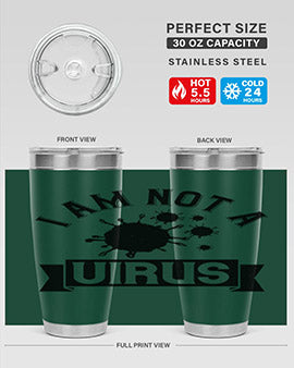 i am not a virus Style 35#- corona virus- Tumbler