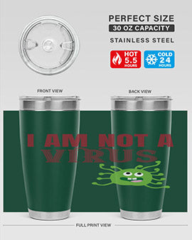 i am not a virus Style 36#- corona virus- Tumbler