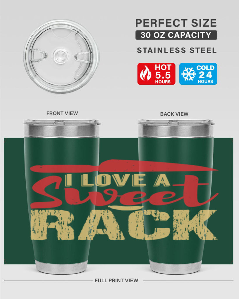 i love a sweet rack 40#- bbq- Tumbler