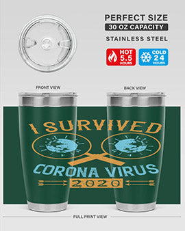 i survived corona virus Style 34#- corona virus- Tumbler