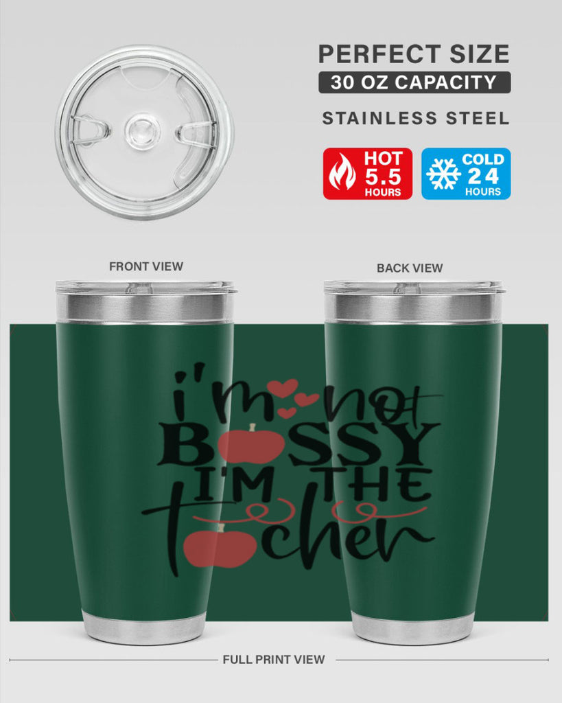 im not bossy im the teacher Style 174#- teacher- tumbler