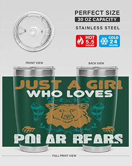 just a girl who loves polar bear 22#- Bears- Tumbler