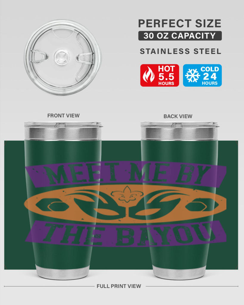meet me by the bayou 45#- mardi gras- Tumbler