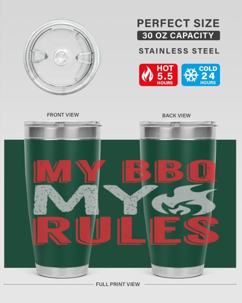 my bbq my rule 22#- bbq- Tumbler