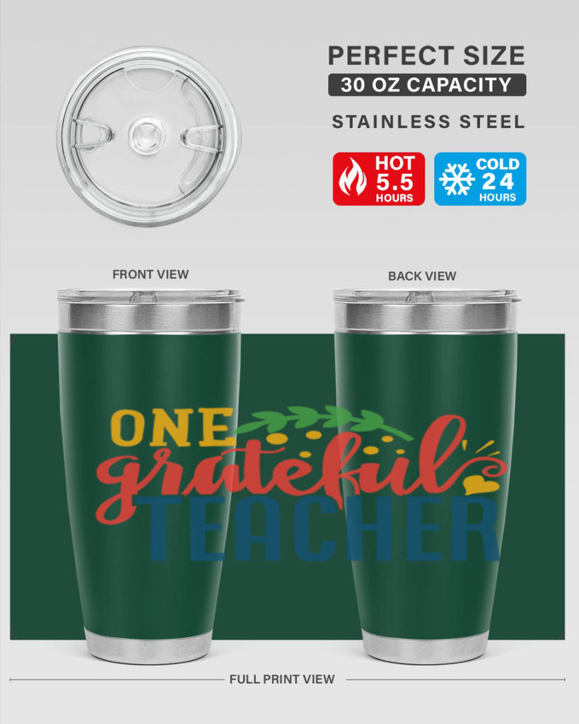 one grateful teacher Style 167#- teacher- tumbler