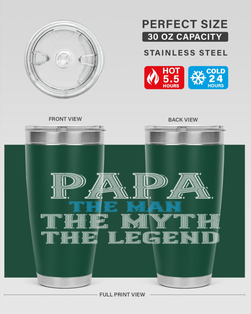 papa the man the myth the legend 15#- grandpa - papa- Tumbler