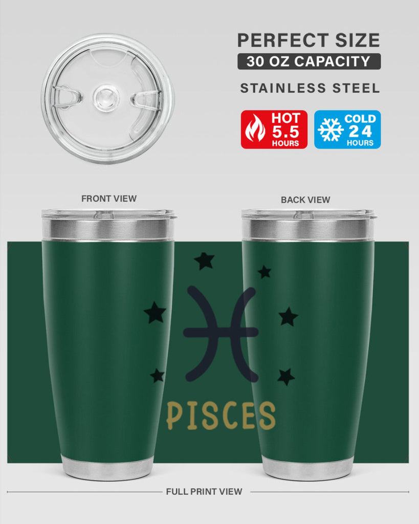 pisces 355#- zodiac- Tumbler