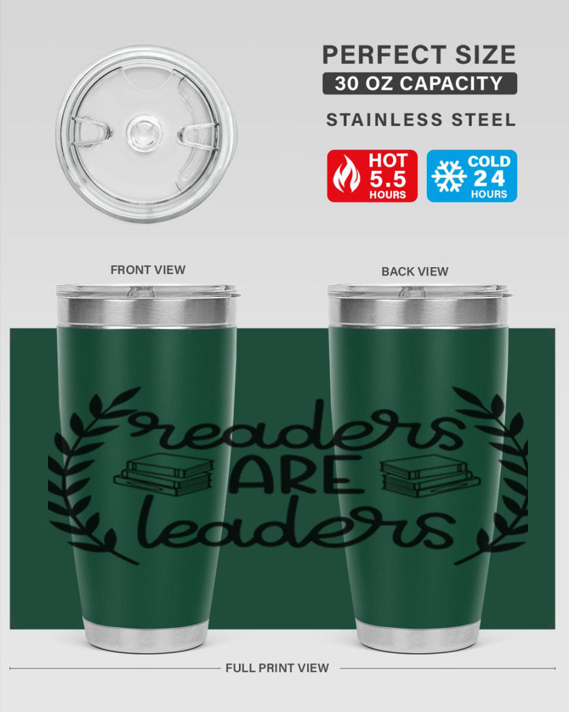 readers are leaders 33#- reading- Tumbler
