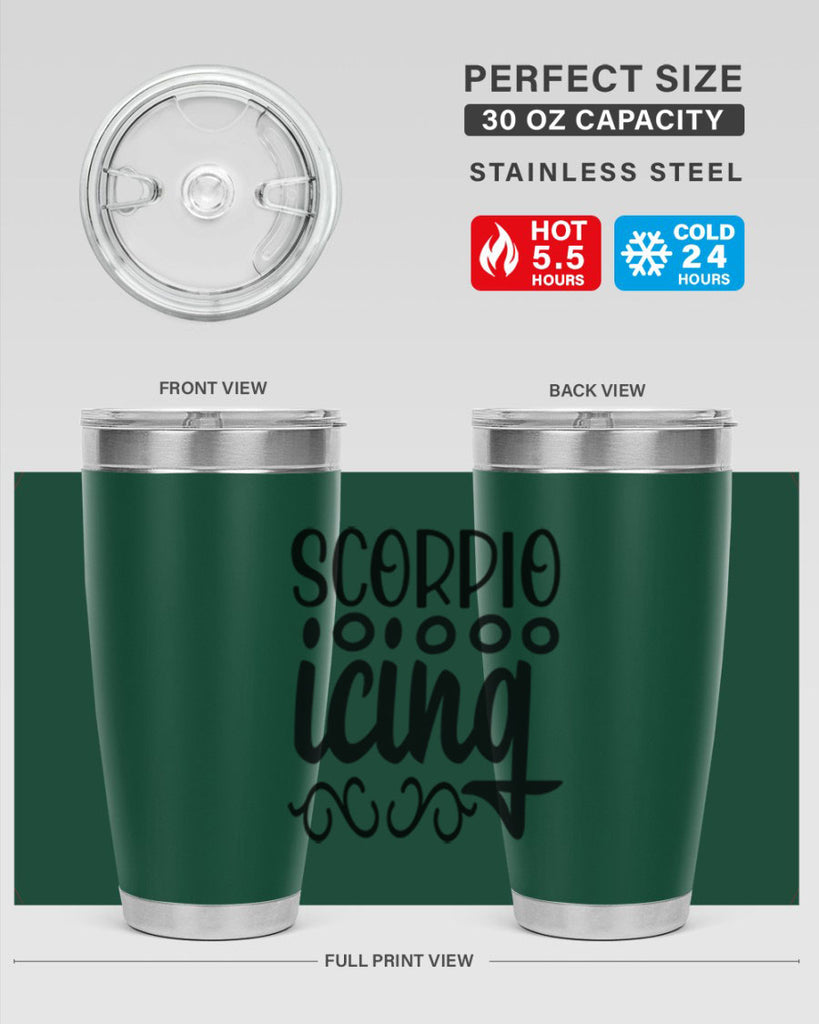 scorpio icing 441#- zodiac- Tumbler