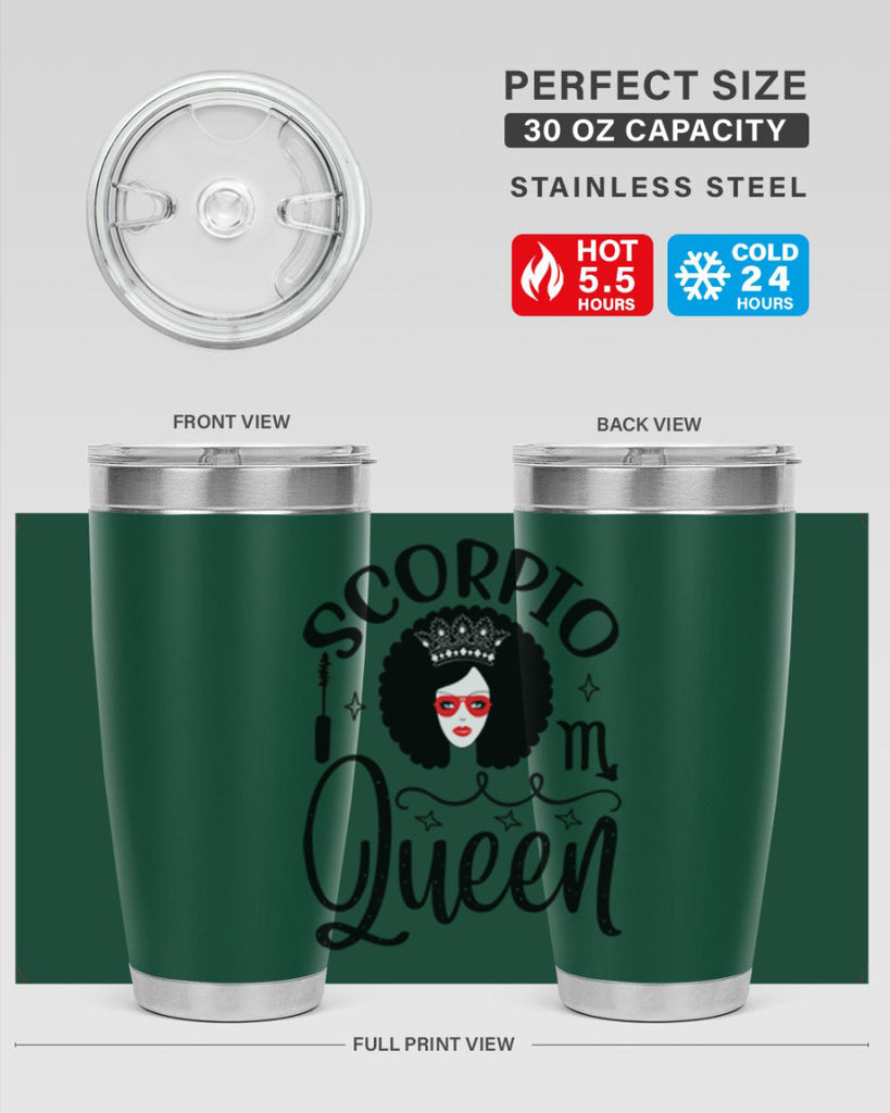 scorpio queen 448#- zodiac- Tumbler