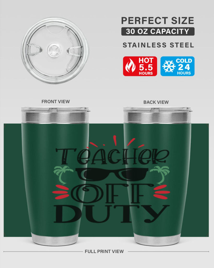 teacher off duty Style 142#- teacher- tumbler