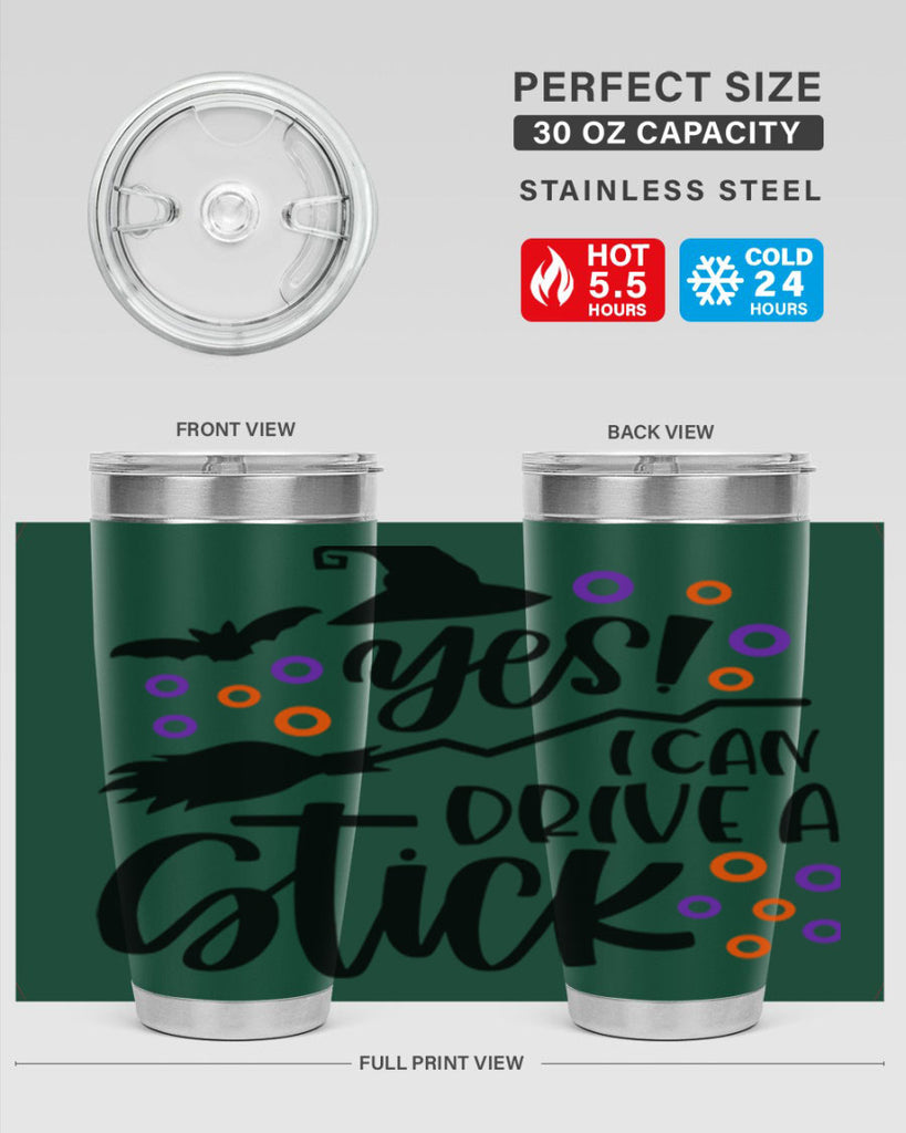 yes i can drive a stick 3#- halloween- Tumbler